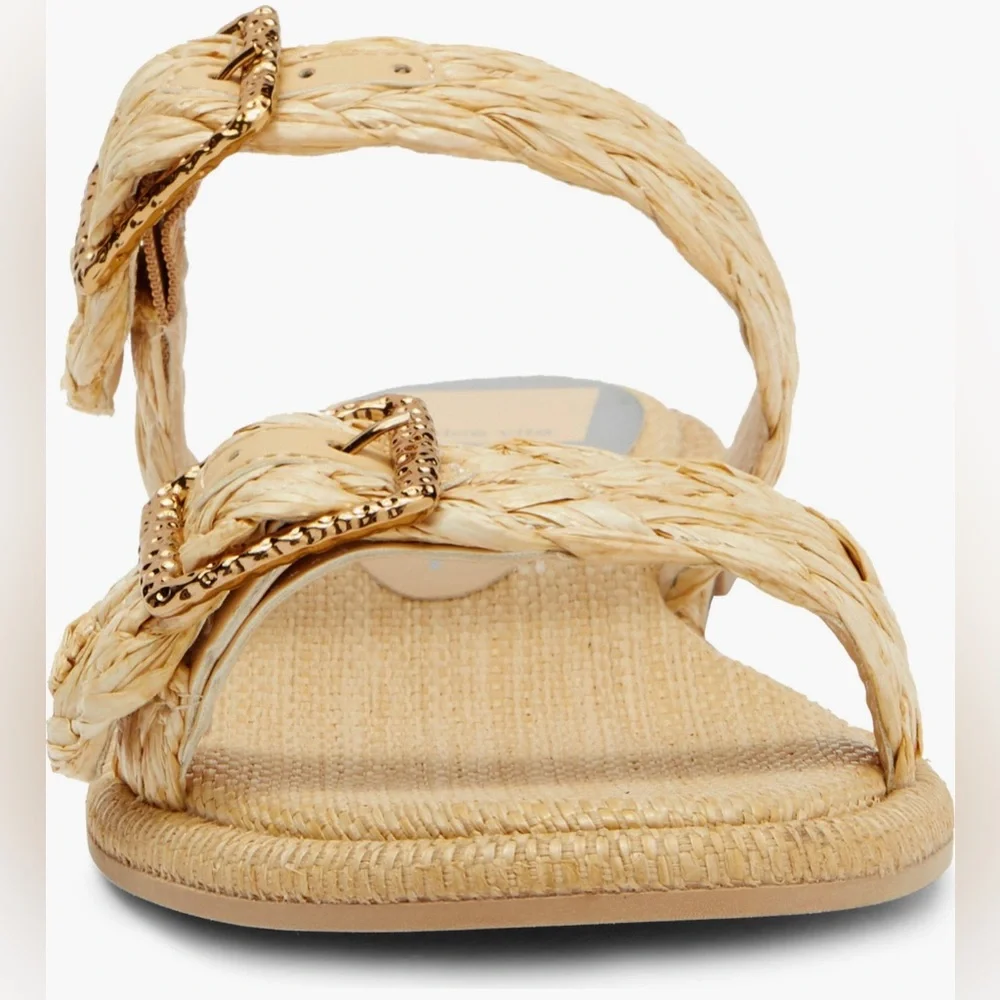 dolce vita Alaina Lt Natural Raffia Sandal. Ladies 7.5 - Picture 4 of 13